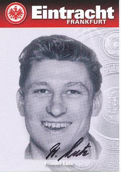 Friedel Lutz    Eintracht Frankfurt  Fußball Autogrammkarte original signiert 
