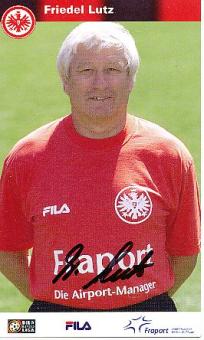Friedel Lutz    Eintracht Frankfurt  Fußball Autogrammkarte original signiert 