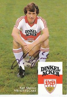 Karl Allgöwer   1982/83  VFB Stuttgart  Fußball Autogrammkarte original signiert 