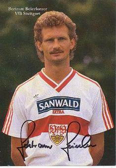 Bertram Beierlorzer   1986/87  VFB Stuttgart  Fußball Autogrammkarte original signiert 