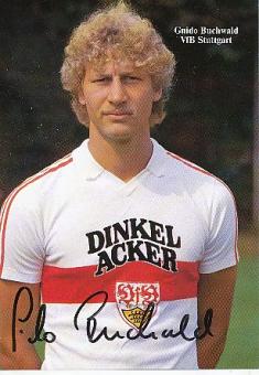 Guido Buchwald   1985/86  VFB Stuttgart  Fußball Autogrammkarte original signiert 