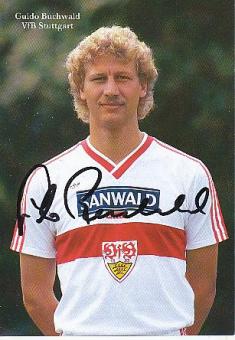 Guido Buchwald   1986/87  VFB Stuttgart  Fußball Autogrammkarte original signiert 