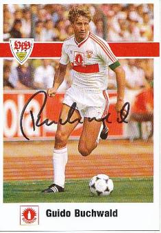 Guido Buchwald   1990/91  VFB Stuttgart  Fußball Autogrammkarte original signiert 