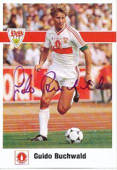 Guido Buchwald   1989/90  VFB Stuttgart  Fußball Autogrammkarte original signiert 