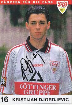 Kristijan Djordjevic 1997/98   VFB Stuttgart  Fußball Autogrammkarte original signiert 