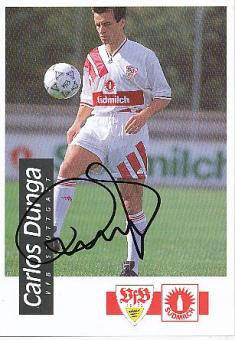 Carlos Dunga   VFB Stuttgart  Fußball Autogrammkarte original signiert 