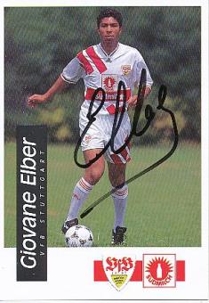 Giovane Elber   VFB Stuttgart  Fußball Autogrammkarte original signiert 