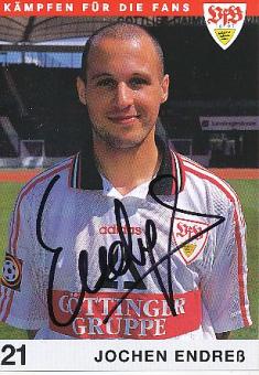 Jochen Endres  1997/98  VFB Stuttgart  Fußball Autogrammkarte original signiert 