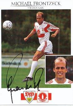 Michael Frontzeck  VFB Stuttgart  Fußball Autogrammkarte original signiert 