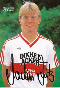 Martin Fritz  1985/86  VFB Stuttgart  Fußball Autogrammkarte original signiert 