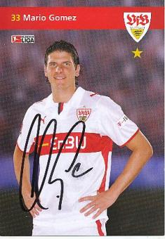 Mario Gomez   2008/2009  VFB Stuttgart  Fußball Autogrammkarte original signiert 