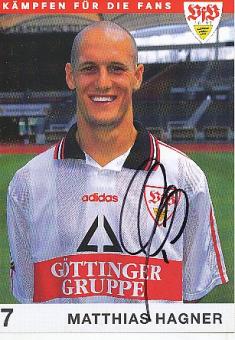 Matthias Hagner 1997/1998  VFB Stuttgart  Fußball Autogrammkarte original signiert 