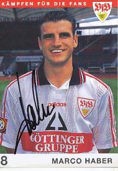 Marco Haber 1997/1998  VFB Stuttgart  Fußball Autogrammkarte original signiert 
