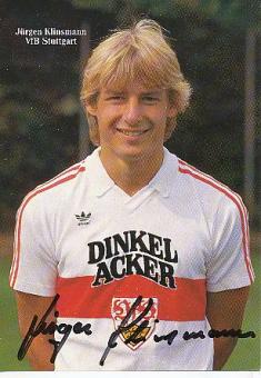 Jürgen Klinsmann  1984/85  VFB Stuttgart  Fußball Autogrammkarte original signiert 