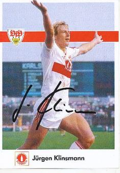 Jürgen Klinsmann  1987/88  VFB Stuttgart  Fußball Autogrammkarte original signiert 