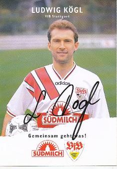 Ludwig Kögl  VFB Stuttgart  Fußball Autogrammkarte original signiert 