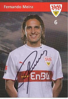 Fernando Meira  2006/2007  VFB Stuttgart  Fußball Autogrammkarte original signiert 