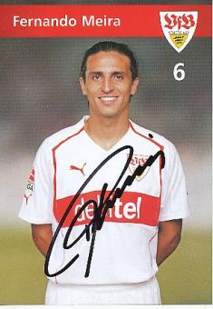 Fernando Meira   VFB Stuttgart  Fußball Autogrammkarte original signiert 