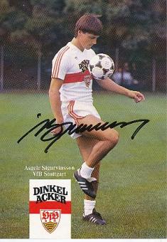 Asgeir Sigurvinsson  1984/85   VFB Stuttgart  Fußball Autogrammkarte original signiert 