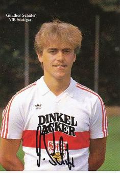 Günther Schäfer  1985/86   VFB Stuttgart  Fußball Autogrammkarte original signiert 