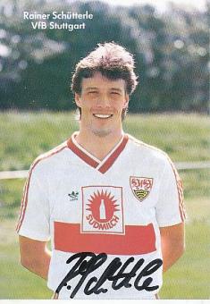 Rainer Schütterle  1987/88   VFB Stuttgart  Fußball Autogrammkarte original signiert 