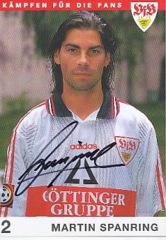 Martin Spanring  1997/98   VFB Stuttgart  Fußball Autogrammkarte original signiert 
