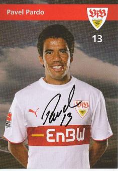 Pavel Pardo   VFB Stuttgart  Fußball Autogrammkarte original signiert 