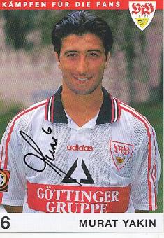 Murat Yakin  1997/98   VFB Stuttgart  Fußball Autogrammkarte original signiert 