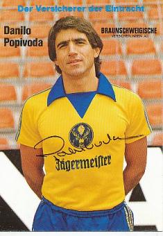 Danilo Popivoda † 2021  Eintracht Braunschweig  Fußball Autogrammkarte original signiert 