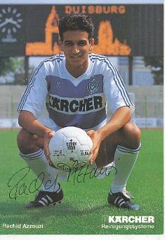 Rachid Azzouzi   MSV Duisburg  Fußball Autogrammkarte original signiert 