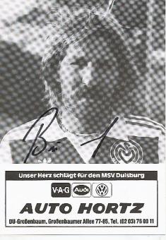 Herbert Büssers   MSV Duisburg  Fußball Autogrammkarte original signiert 