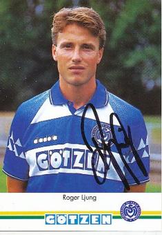 Roger Ljung   MSV Duisburg  Fußball Autogrammkarte original signiert 