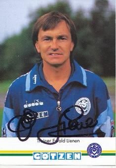 Ewald Lienen   MSV Duisburg  Fußball Autogrammkarte original signiert 