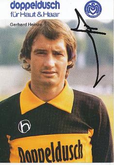 Gerhard Heinze   MSV Duisburg  Fußball Autogrammkarte original signiert 