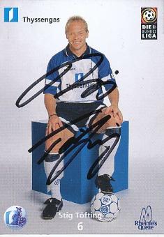 Stig Töfting   MSV Duisburg  Fußball Autogrammkarte original signiert 
