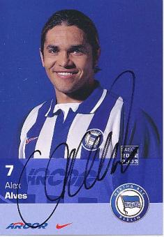 Alex Alves † 2012  Hertha BSC Berlin  Fußball Autogrammkarte  original signiert 