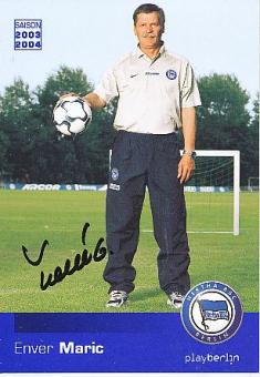 Enver Maric  Hertha BSC Berlin  Fußball Autogrammkarte  original signiert 