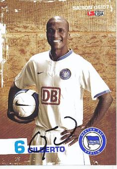 Gilberto  Hertha BSC Berlin  Fußball Autogrammkarte  original signiert 