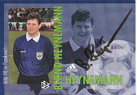 Bernd Heynemann  DFB Schiedsrichter  Fußball Autogrammkarte  original signiert 