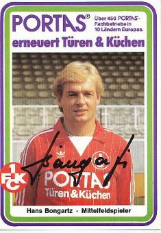 Hans Bongartz  FC Kaiserslautern Fußball Autogrammkarte original signiert 