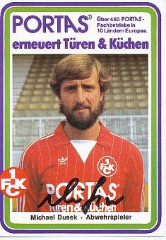 Michael Dusek   FC Kaiserslautern Fußball Autogrammkarte original signiert 