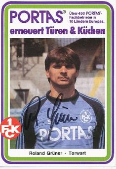 Roland Grüner   FC Kaiserslautern Fußball Autogrammkarte original signiert 