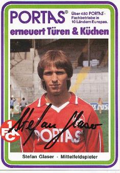 Stefan Glaser   FC Kaiserslautern Fußball Autogrammkarte original signiert 