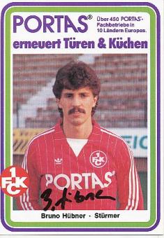 Bruno Hübner   FC Kaiserslautern Fußball Autogrammkarte original signiert 