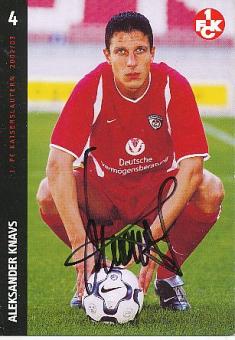 Aleksander Knavs   FC Kaiserslautern Fußball Autogrammkarte original signiert 