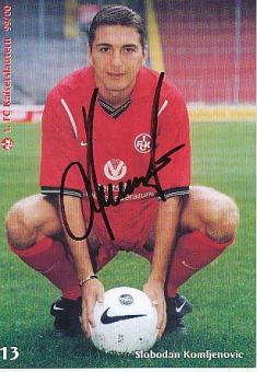 Slobodan Komljenovic   FC Kaiserslautern Fußball Autogrammkarte original signiert 