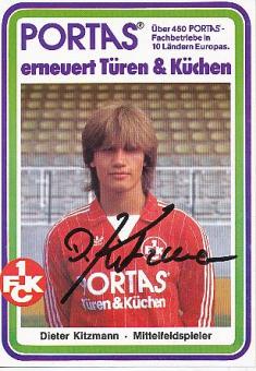Dieter Kitzmann   FC Kaiserslautern Fußball Autogrammkarte original signiert 