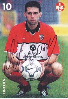 Lincoln   FC Kaiserslautern Fußball Autogrammkarte original signiert 
