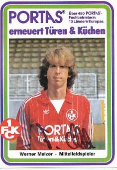 Werner Melzer   FC Kaiserslautern Fußball Autogrammkarte original signiert 