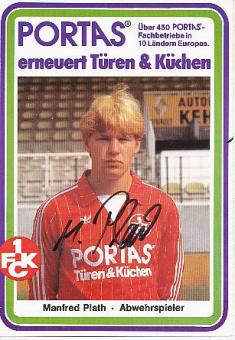 Manfred Plath   FC Kaiserslautern Fußball Autogrammkarte original signiert 